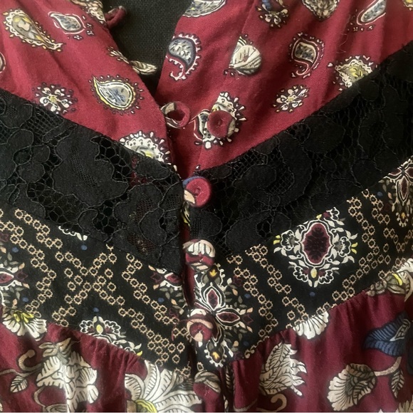 DR2 Boho Cap Sleeve airy flowy Blouse - Picture 3 of 10